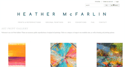 Desktop Screenshot of heathermcfarlinart.com